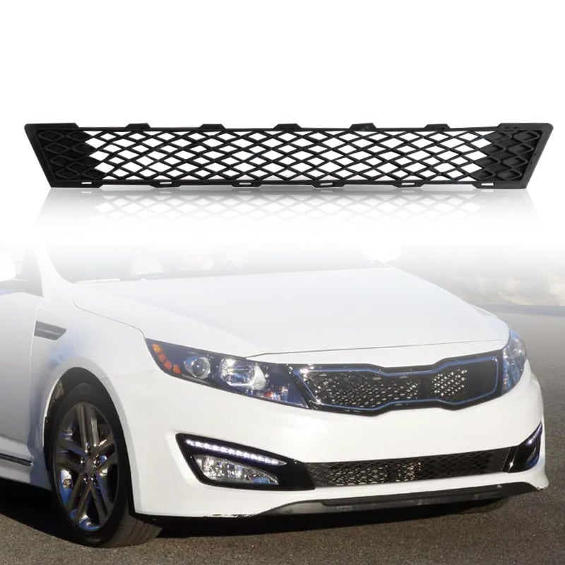 Kspeed Front Bumper Lower Grille Fit 2011 2012 2013 For KIA Optima EX LX SX Replacement Shroud Black Front Mesh Grille Replacement Kit for 865612T000KI1036113